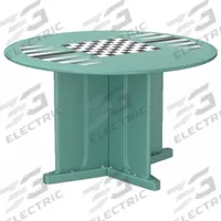 CORTECH Table: 29 in Overall Ht, 48 in Overall Dia, Game Top Included, Ballast Accepted, Aqua (MPN 66751AQGT). Key specifications — attr1032567: CORTECH; attr1032564: Ballast Accepted; attr1032590: Polyethylene; attr1075036: Endurance.
