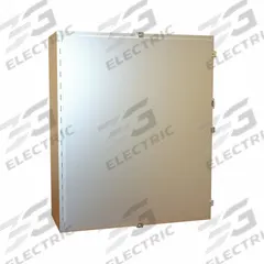 HAMMOND Electrical Enclosure: Stainless Steel, 36 in x 30 in x 12 in, NEMA 12/13/3R/4/4X, w/Panel (MPN 1418N4SSM12). Key specifications — Brand: HAMMOND; Closure Method: Clamps; Enclosure Material: Stainless Steel; Knockouts: Not Included; Includes Inner Panel: with Inner Panel Included.