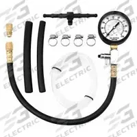 PERFORMANCE TOOL Fuel Injection Pressure Tester: Fuel Injection Pressure Test Kit, 13 1/2 in Lg (MPN W80595). Key specifications — Includes: Chrysler Test Adapters; Tool Type: Fuel Injection Pressure Test Kit; For Use With: Clogged Fuel Filters; Brand: PERFORMANCE TOOL.