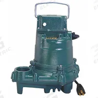 ZOELLER Submersible Sump Pump: 1/2 hp, 115V AC, Single Phase, 34 gpm Flow Rate @ 10' of Head, Vortex (MPN 57-0002). Key specifications — Impeller Material: Cast Iron; Rated Voltage: 115V AC; Brand: ZOELLER; Switch: Not Included.
