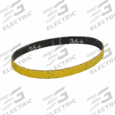 NORTON Sanding Belt: 1/2 in W x 12 in L, Ceramic, 36 Grit, Y Wt Polyester Backing - Cool-Cutting Sanding Belts for All Metals