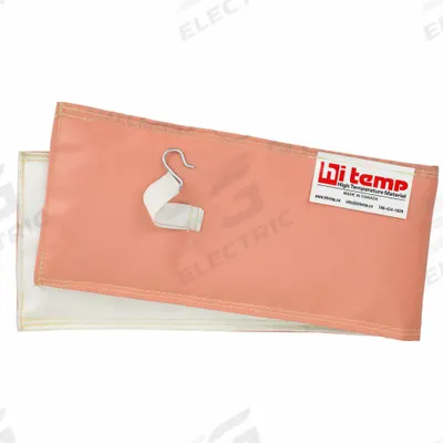HI TEMP Welding Pipe Wrap: Fiberglass, Silicone, 8 in Wd - Silicone-Coated Fiberglass Pipeline Cooling Wraps
