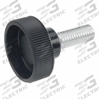 JW WINCO Knurled Screws; Knurled Hand Knobs: Knurled, Plastic w/ Steel Thread, M8 Thread - Knurled Knobs with Threaded Stud