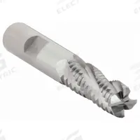 CLEVELAND Roughing End Mill: Cobalt, TiCN Coated, 4 Flute, Coarse Pitch, 1/2" Mill Dia, 1/2" LOC (MPN C31297)