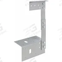 WIEGMANN Wireway Bracket Hanger: 4 in Wd, 4 in Ht, 16 ga Gauge, 1, Without Knockouts, Steel (MPN BH0404). Key specifications — Brand: WIEGMANN; Finish: ANSI 61 Polyester Powder; With/Without Knockouts - Broad: No.