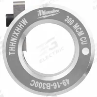 MILWAUKEE Stripping Bushing: For Copper, 300 MCM Max, THHN/XHHW, Use with 2435-20/2935-20 (MPN 49-16-B300C). Key specifications — attr532138: 2435-20; attr533552: Copper; attr532143: 300 MCM; attr532137: THHN/XHHW.