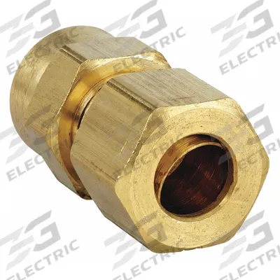 PARKER Compression Fitting Adapter: 5/16 in OD x 1/8 in Pipe Fitting Size, Brass - Standard Sleeve Brass Compression Fittings