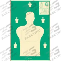 ACTION TARGET Shooting Range Targets: Paper, Silhouette Target, 35 in Ht, 23 in Wd, Green, 100 PK (MPN SQTA-1-100). Key specifications — Color: Green; Target Style: Silhouette; Target Grouping: State Specific; Material: Paper; Brand: ACTION TARGET.
