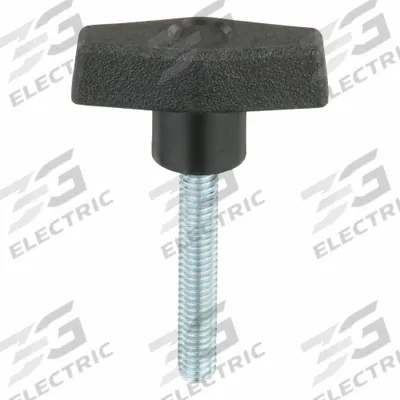 INNOVATIVE COMPONENTS Hand Knob: T, Plastic w/ Steel Thread, 5/16"-18 Thread - T-Handle Knobs with Threaded Stud