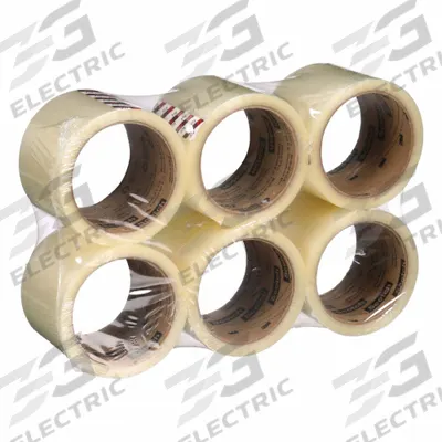 SCOTCH Carton Sealing Tape: 1.8 mil Tape Thick, 3 in x 55 yd, 371 - Light-Duty Hot Melt Tape