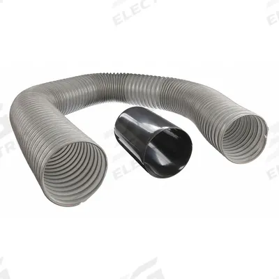 Dayton Hose Extension Kit: 4 in Dia x 5 ft L - Hose Kits for Wood Dust Collectors