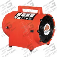 AIR SYSTEMS INTERNATIONAL Confined Space Fan: 115 V AC, 8 in Duct Dia, 1/3 hp Horsepower, Red (MPN CVF-8AC). Key specifications — Brand: AIR SYSTEMS INTERNATIONAL; Includes: Fan with 10 ft Power Cord; Operating Voltage: 115 V AC.