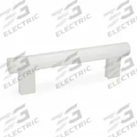 JW WINCO Pull Handle: Threaded Holes, Rear-Mount, 15.75 in Mounting Hole Center to Center, White (MPN 666-30-M8-400-WS). Key specifications — Screw Size: M8; Brand: JW WINCO; Color: White; _Leg Style: White Polyamide.