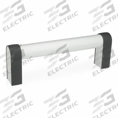 JW WINCO Pull Handle: Threaded Holes, Rear-Mount, 7.87 in Mounting Hole Center to Center - Load-Rated Straight-Leg Tubular Pull Handles