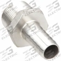 APPROVED VENDOR Barbed Hose Fitting: For 3/4 in Hose I.D., Hose Barb x NPT, Male x Male, Hex, Rigid (MPN HB100-075SS). Key specifications — Fitting Connection Type: Hose Barb x NPT; Fitting Gender: Male x Male; Nipple Grip Type: Hex; Brand: APPROVED VENDOR.