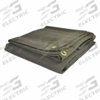 APPROVED VENDOR Tarp: 16 ft Lg, 12 ft Wd, Extra Heavy Duty, 27.5 mil, Cotton Canvas, Green (MPN 61216). Key specifications — Color: Green; Brand: APPROVED VENDOR; Fabric Coating: Wax Coated.