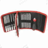 WIHA Interchangeable Blade Set: 32 Total Pcs, Drivers and Bits, Metric/SAE, Tool Case (MPN 28188). Key specifications — attr538253: WIHA; attr548973: None; attr548974: (1) Handle; attr548975: None; attr548983: None.