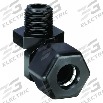 PARKER Compression Fitting Elbow: 1/2 in OD x 1/4 in Pipe Size, Compression x MNPTF - Polypropylene Compression Tube Fittings
