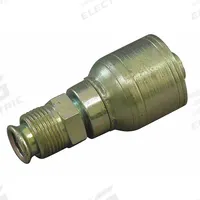 AEROQUIP Hydraulic Crimp Fitting: Steel x Steel, Straight, -8 For Hose Dash Size, Male x Genderless (MPN 1AA8MF8). Key specifications — For Hose Dash Size: -8; Fitting Gender: Male x Genderless; Fitting Connection Type: Inverted Flare x Crimp; Thread Size: 3/4"-18; Brand: AEROQUIP.
