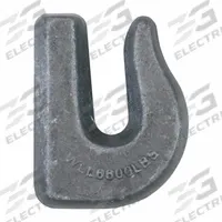 BUYERS PRODUCTS Tow Hook: 3/8 in Overall Hook Size, 70, 2 15/16 in Overall Wd, 3 15/16 in Overall Lg (MPN B2409W375). Key specifications — Material: Forged Steel; Grade: 70; Hook Type: Towing Hook; Brand: BUYERS PRODUCTS; Equipment Color: Silver.