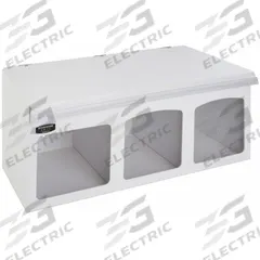 BOWMAN DISPENSERS Face Mask Dispenser: Plastic, White, 12 3/4 in H x 26 1/2 in W x 10 5/8 in D (MPN FM001-0213). Key specifications — Material: Plastic; Color: White; Dimensions: 12-3/4 in H x 26-1/2 in W x 10-5/8 in D; Mounting Location: Countertop; Capacity: 6 Boxes of Face Masks; Brand: BOWMAN DISPENSERS.