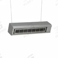 FOSTORIA Electric Infrared Heater: 1450 W Watt Output, 208V AC, 1 Phase, Hardwired, Aluminum, Gray (MPN FSA-1420-1). Key specifications — Wattage Output: 1450 W; Voltage: 208V AC; Brand: FOSTORIA; Electrical Connection: Hardwired; Element Type: Flat Panel Emitter; Housing Color: Gray; Housing Material: Aluminum; Overall Dimensions - L x W x D: 26 in x 5-3/4 in x 9 in.