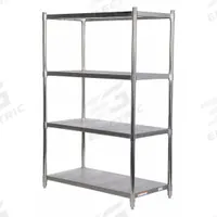 VESTIL Metal Shelving: 72 in x 48 in x 24 in, Solid Shelf, 600 lb Load Capacity per Shelf, Silver (MPN SSS-2448). Key specifications — Color: Silver; Brand: VESTIL.