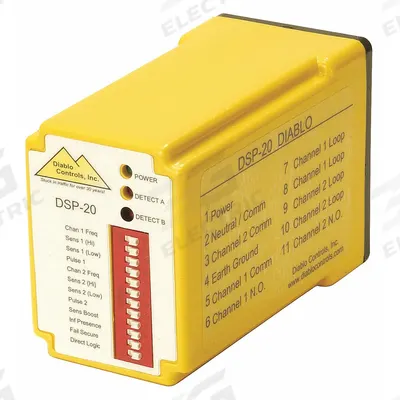 DIABLO CONTROLS, INC. Vehicle Detector: 10 to 30V DC, 2 1/2 in Overall Ht - Plug-In Vehicle Detectors