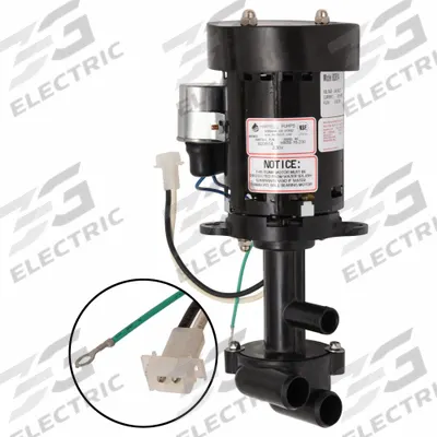 HARTELL Ice Machine Pump: 1/6 hp, 230V AC, 0 Discharge Adapters - Ice Machine Pumps