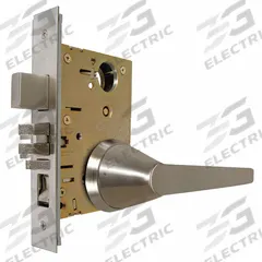 MARKS USA Door Lockset: Classroom Lever Locksets, Stainless Steel, ADA Compliant, Ligature-Resistant (MPN 5SS19J/32D). Key specifications — Ligature Resistance: Ligature-Resistant; Brand: MARKS USA; Lockset Function ANSI Code: F05; Visual Indicator Message: No Message; Lockset Style: SS19 Lever; ADA Compliant: Yes; Finish: Satin Stainless Steel.