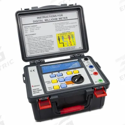 TRIPLETT Milli Ohmmeter: 100 microohm to 2 kiloohm, CAT III 300V, Digital - Milli- & Micro-Ohm Meters