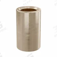 Sleeve Bearing: Bronze, SAE 841, 1/2 in Bore, 3/4 in OD, 1 1/4 in Lg, -35°F to 300°F, 5 PK (MPN AA744-B). Key specifications — System of Measurement: Inch; Material Grade: SAE 841; Brand: OILITE.
