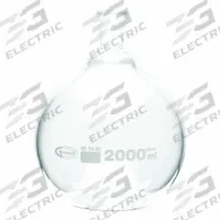 UNITED SCIENTIFIC SUPPLIES INC Glass Flasks: 2,000 mL, Colorless, Round, Includes Closure (MPN FFB058-2000). Key specifications — Shape: Round; Body Color: Colorless; Brand: UNITED SCIENTIFIC SUPPLIES INC; Compatible with Stopper Size: 24/40; USP Specification: Type I.
