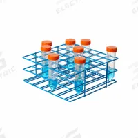 Tube Rack: 8 7/8 in Overall Wd, 2 1/2 in Overall Ht, 9 in Overall Lg, Steel, Blue, (36) Places (MPN F18794-0002). Key specifications — Material: Steel; Mounting Location: Benchtop; Color: Blue; Product Type: Test Tube Rack; Total Holding Capacity: (36) Places; Brand: SP SCIENCEWARE.