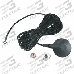 NOTRAX Grounding Cord: Grounding Cord, 10 ft Cord Lg, Black, 1.00 x 10^6 ohm Resist (MPN 825SGC10BL). Key specifications — Color: Black; Ring Terminal Size: #10.