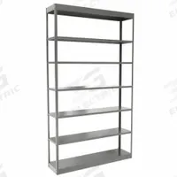 HALLOWELL Metal Shelving: Standalone, Heavy-Duty, 48 in x 12 in, 84 in Overall Ht, 7 Shelves (MPN DT5712-12HG). Key specifications — Frame Material: Steel; Shelving Material: Steel; Assembled: Unassembled; Color: Gray; Brand: HALLOWELL.