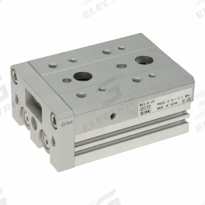 SMC Air Slide Table: 50 mm Stroke Lg, 20 mm Bore Dia, Mfr Part # MXS20TN-50 - Pneumatic Slide Tables
