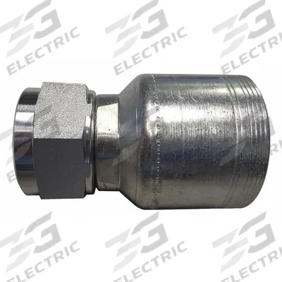 AEROQUIP Hydraulic Crimp Fitting: Steel x Steel, Straight, -16 For Hose Dash Size - Aeroquip Crimp Hydraulic Hose Fittings with BSPP Connection