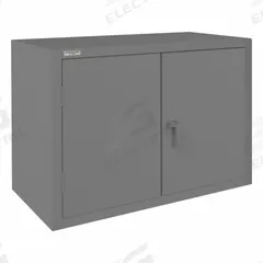 DURHAM MFG Storage Cabinet: 48 1/4 in x 24 1/4 in x 36 in, Swing Handle & Padlockeable, Frame, Gray (MPN HDC-244836-2S95). Key specifications — attr62713: Recessed; attr62698: Gray; attr62736: Welded; attr87895: Frame; attr62693: Assembled; attr62737: Stationary; attr62694: Adjustable; attr62695: Powder Coated.