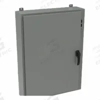 HAMMOND Disconnect Enclosure: NEMA 12/13/4, Powder-Coated Steel, 30 in x 25 in x 8 in, Handle (MPN 1447SE8HK). Key specifications — Brand: HAMMOND; Closure Method: Handle.