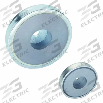 ELESA Magnet: Neodymium, 13 mm Outside Dia, 4.5 mm Thick - Cup Rare Earth Magnets