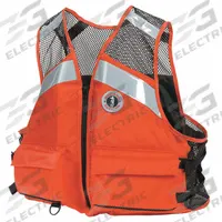 MUSTANG SURVIVAL Life Jacket: Orange, Type III, 15 1/2 lb Buoyancy, SOLAS-Grade Reflective, XL (MPN MV1254T1-2-L/XL-216). Key specifications — Color: Orange; Brand: MUSTANG SURVIVAL; Buoyant Material: Foam; Closure: Zipper; Style: Life Jacket; Product Type: Personal Flotation Device; Standards: USCG Approved; USCG Type: Type III.