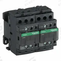SCHNEIDER IEC Magnetic Contactor: Reversing, 3 Poles, 3NO Contacts, 25 A, 24V AC Coil (MPN LC2D25B7V). Key specifications — Brand: SCHNEIDER; Integrated Surge Suppression: No.