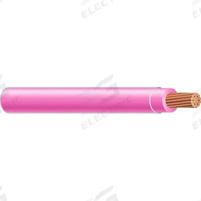 SOUTHWIRE Building Wire: Copper, 18 AWG, 1 Conductors, Stranded, Pink, 500 ft Lg - Copper TFN/TFFN Building Wires