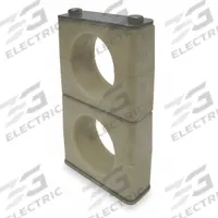 BEHRINGER PIPE SYSTEMS Beta Clamp: Smooth Bore, 316 Stainless Steel Clamp, Santoprene Cushion (MPN SKSBX61660-SP)