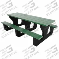 ULTRASITE Youth Picnic Table: Vandal Resistant Resinwood, Grey, 24 1/2 in Overall Ht, PB 6GREYOUPIC. Key specifications — Brand: ULTRASITE; Tabletop Color: Grey; Manufacturer Part Number: PB 6GREYOUPIC; Product Type: Youth Picnic Table; Frame Material: Recycled Plastic.