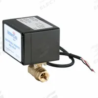 WATERCOP Electrically Actuated Two-Way Ball Valve: 1/2 in, Brass, 120V AC, FNPT x FNPT, Straight (MPN EHW23AJP01). Key specifications — Included Mounting: ISO 5211 Actuator Mounting Pad; Brand: WATERCOP; Stem Material: Nickel-Plated Brass.