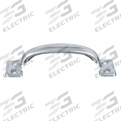 APPROVED VENDOR Pull Handle: Unthreaded Holes, Steel, Silver, #8 Screw Size, 0.75 in - Standard Pull Handles