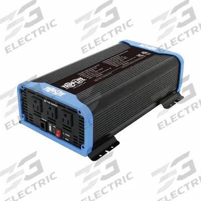 EATON TRIPP LITE Power Inverter: Pure Sine Wave, 2 USB Ports, 1,500 W Continuous Output Power - Inverters