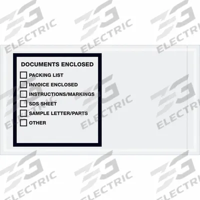 APPROVED VENDOR Packing List Envelopes: 10 in Outside Ht, 5 1/2 in Outside Lg, Clear - SDS Packing List Envelopes